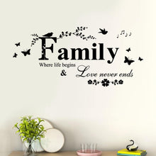 Load image into Gallery viewer, Family English Letter Creative Living Room Porch Decoration Background Wall Stickers