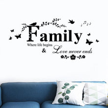 Load image into Gallery viewer, Family English Letter Creative Living Room Porch Decoration Background Wall Stickers