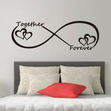 Load image into Gallery viewer, Together Forever English Letter Bedroom Carved Wall Sticker