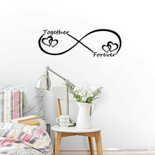 Load image into Gallery viewer, Together Forever English Letter Bedroom Carved Wall Sticker