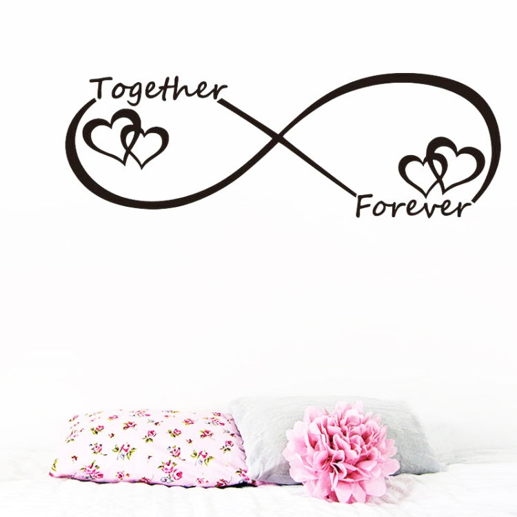 Together Forever English Letter Bedroom Carved Wall Sticker