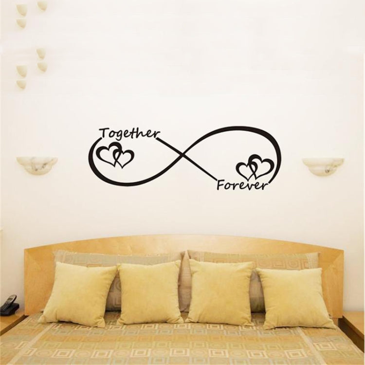 Together Forever English Letter Bedroom Carved Wall Sticker