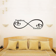 Load image into Gallery viewer, Together Forever English Letter Bedroom Carved Wall Sticker