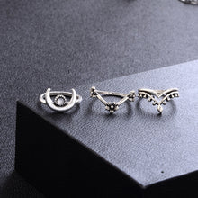 Load image into Gallery viewer, 14 PCS/Set Punk Vintage Hollow Carved Diamond Waterdrop Flower Moon Ring Set