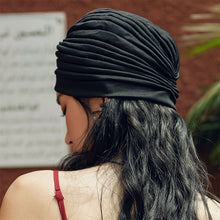 Load image into Gallery viewer, Holiday Stretchy Turban Head Wrap Band Sleep Hat Ear Cap