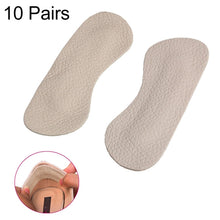 Load image into Gallery viewer, 10 Pairs Foot Care Shoes Pads Cow Leather Insole Liner High Heel Cushion