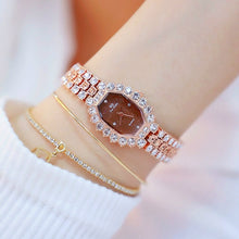 Load image into Gallery viewer, BS beesister FA1581 Women Octagonal Dial Diamond Plated Rhinestone Bracelet Quartz Watch
