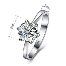 Load image into Gallery viewer, Woman CZ Crystal Wedding Engagement Finger Rings Super Shinning Cubic Zirconia Fine Jewelry, 10, 6, 7, 8, 9