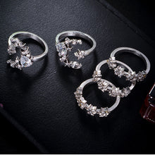 Load image into Gallery viewer, 5 PCS/Set Vintage Women Star Moon Adjustable Ring Set