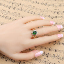 Load image into Gallery viewer, Fashion Vintage Oval Green Gem Diamond Ring, 7, 8, 9, 10