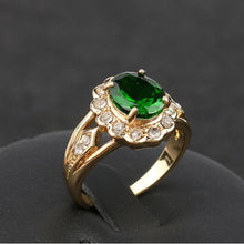 Load image into Gallery viewer, Fashion Vintage Oval Green Gem Diamond Ring, 7, 8, 9, 10
