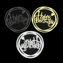 Load image into Gallery viewer, Round Happy Birthday Knife Die DIY Clip Book Album Greeting Card Making Stencil, Round Happy Birthday Shape
