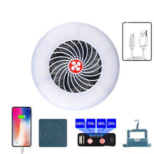 Load image into Gallery viewer, USB Rechargeable Fan Lamp Live Broadcast Multi-function Tent Camping Lamp, Fan Light, Fan Light + Bracket