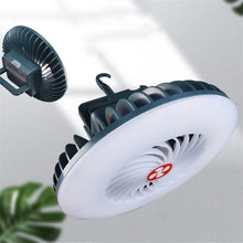 Load image into Gallery viewer, USB Rechargeable Fan Lamp Live Broadcast Multi-function Tent Camping Lamp, Fan Light, Fan Light + Bracket
