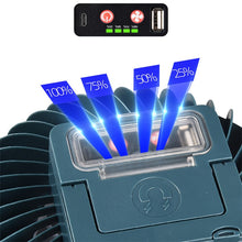 Load image into Gallery viewer, USB Rechargeable Fan Lamp Live Broadcast Multi-function Tent Camping Lamp, Fan Light, Fan Light + Bracket