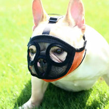 Load image into Gallery viewer, Pet Bulldog Mouth Cover Mask Pet Supplies，Full Net Cover Version, XXS, XS, S, M, L