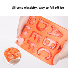Load image into Gallery viewer, A-Z 3pcs Letter Ice Cube Ice Box Silicone Ice Tray Set, 3 in 1 LetterShalpe(Yellow), 3 in 1 LetterShalpe(Orange)