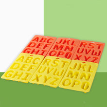 Load image into Gallery viewer, A-Z 3pcs Letter Ice Cube Ice Box Silicone Ice Tray Set, 3 in 1 LetterShalpe(Yellow), 3 in 1 LetterShalpe(Orange)