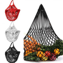 Load image into Gallery viewer, Mesh Shopping Bag Reusable String Fruit Storage Handbag Totes Women Shopping Mesh Net Woven Bag Shop Grocery Tote Bag