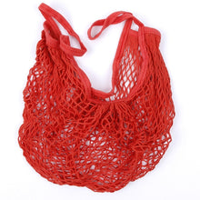 Load image into Gallery viewer, Mesh Shopping Bag Reusable String Fruit Storage Handbag Totes Women Shopping Mesh Net Woven Bag Shop Grocery Tote Bag