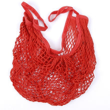 Load image into Gallery viewer, Mesh Shopping Bag Reusable String Fruit Storage Handbag Totes Women Shopping Mesh Net Woven Bag Shop Grocery Tote Bag