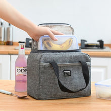 Load image into Gallery viewer, Thickened Handheld Lunch Bag Insulated Bento Bags Kids Lunch Kits