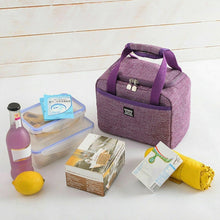 Load image into Gallery viewer, Thickened Handheld Lunch Bag Insulated Bento Bags Kids Lunch Kits
