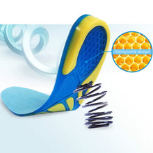 Load image into Gallery viewer, Thickening Shock Absorption Sports Insoles Running Slip Anti-Pain Sweat-Absorbent Breathable Basketball Military Training Insoles, S: 23.5cm, M: 27cm, L: 30.5cm