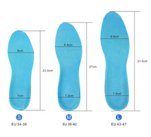 Load image into Gallery viewer, Thickening Shock Absorption Sports Insoles Running Slip Anti-Pain Sweat-Absorbent Breathable Basketball Military Training Insoles, S: 23.5cm, M: 27cm, L: 30.5cm