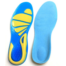 Load image into Gallery viewer, Thickening Shock Absorption Sports Insoles Running Slip Anti-Pain Sweat-Absorbent Breathable Basketball Military Training Insoles, S: 23.5cm, M: 27cm, L: 30.5cm