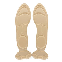 Load image into Gallery viewer, 2pcs /Pair 8D Pad Inserts Heel Post Back Breathable Anti-Slip For High Heel Shoe Insole