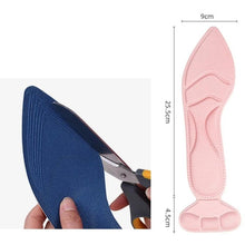 Load image into Gallery viewer, 2pcs /Pair 8D Pad Inserts Heel Post Back Breathable Anti-Slip For High Heel Shoe Insole
