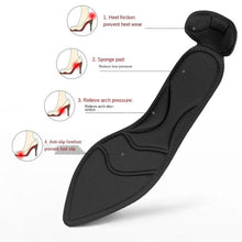 Load image into Gallery viewer, 2pcs /Pair 8D Pad Inserts Heel Post Back Breathable Anti-Slip For High Heel Shoe Insole