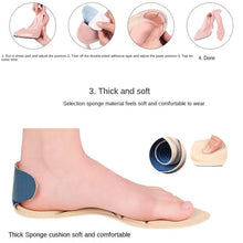 Load image into Gallery viewer, 2pcs /Pair 8D Pad Inserts Heel Post Back Breathable Anti-Slip For High Heel Shoe Insole