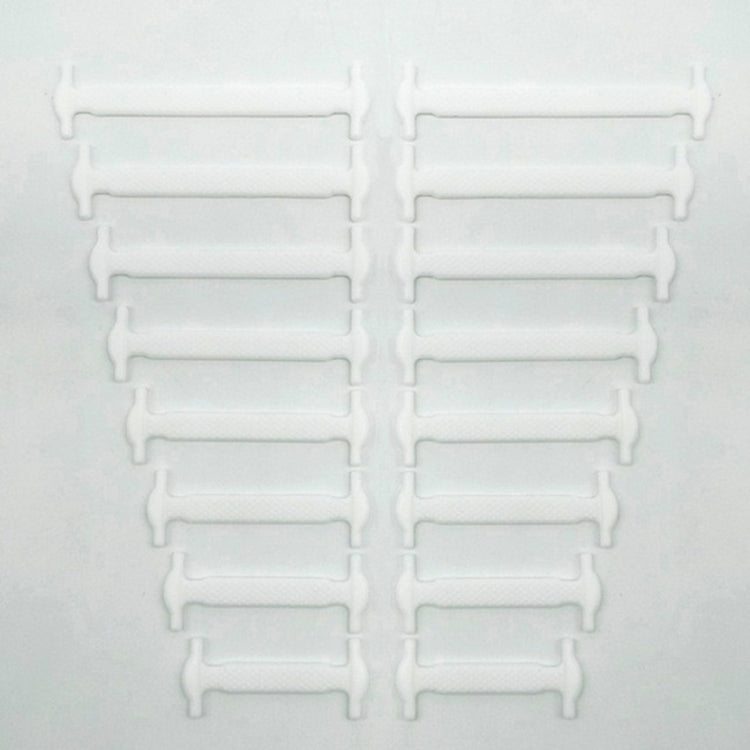 16 PCS / Set Running No Tie Shoelaces Fashion Unisex Athletic Elastic Silicone ShoeLaces