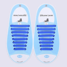 Load image into Gallery viewer, 16 PCS / Set Running No Tie Shoelaces Fashion Unisex Athletic Elastic Silicone ShoeLaces