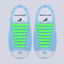 Load image into Gallery viewer, 16 PCS / Set Running No Tie Shoelaces Fashion Unisex Athletic Elastic Silicone ShoeLaces