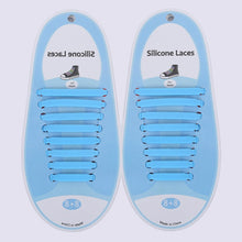 Load image into Gallery viewer, 16 PCS / Set Running No Tie Shoelaces Fashion Unisex Athletic Elastic Silicone ShoeLaces