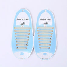Load image into Gallery viewer, 16 PCS / Set Running No Tie Shoelaces Fashion Unisex Athletic Elastic Silicone ShoeLaces