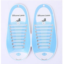 Load image into Gallery viewer, 16 PCS / Set Running No Tie Shoelaces Fashion Unisex Athletic Elastic Silicone ShoeLaces