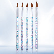 Load image into Gallery viewer, 5pcs /Set Nail Crystal Brush Sculpting Pen Painting And Sculpting Nail Salon Tools