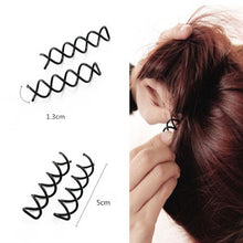 Load image into Gallery viewer, 5pcs Spiral Hairpin Hair Accessories Hairpin Spiral Chuck Hairpin Head Y Round Pin Shape Headband