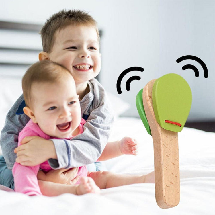 4 PCS Creative Wooden Castanets Clapper Children Early Education Music Toys, Random Color