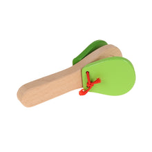Load image into Gallery viewer, 4 PCS Creative Wooden Castanets Clapper Children Early Education Music Toys, Random Color