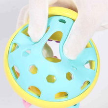 Load image into Gallery viewer, Soft Rubber Cartoon Bee Hand Knocking Rattle Dumbbell Early Educational Toy for Kid Hand Bell Baby Toy, Bee Dumbbell