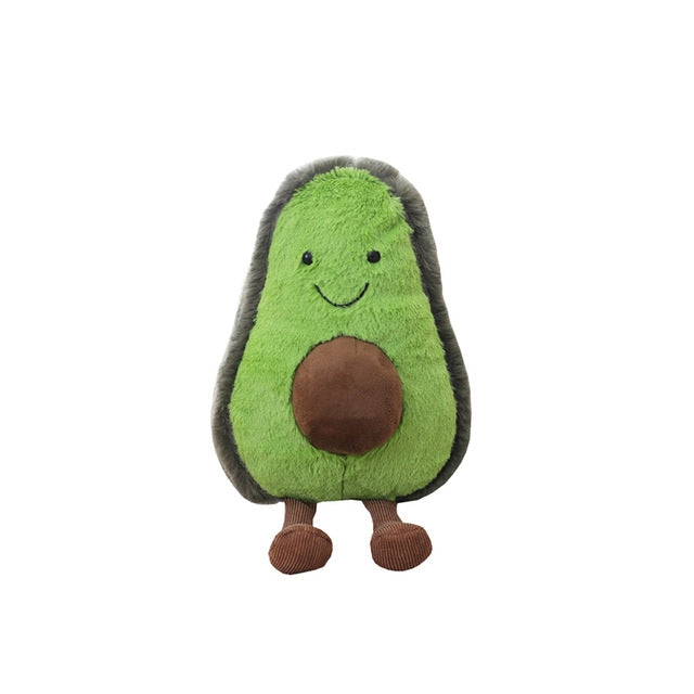 Cute Cartoon Avocado Plush Pillow Toy 22~45Cm Avocado With Feet Children Fruit Avocado Stuffed Plush Pillow Toy Gift for Child