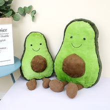 Load image into Gallery viewer, Cute Cartoon Avocado Plush Pillow Toy 22~45Cm Avocado With Feet Children Fruit Avocado Stuffed Plush Pillow Toy Gift for Child
