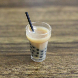 3 PCS Miniature Food Toy Scene Model Mini Simulation Pearl Milk Tea