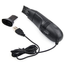 Load image into Gallery viewer, Mini USB Desktop Table Keyboard Vacuum Cleaner with Brushes