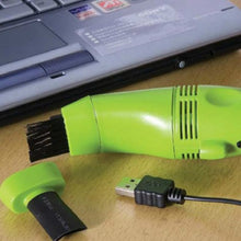 Load image into Gallery viewer, Mini USB Desktop Table Keyboard Vacuum Cleaner with Brushes